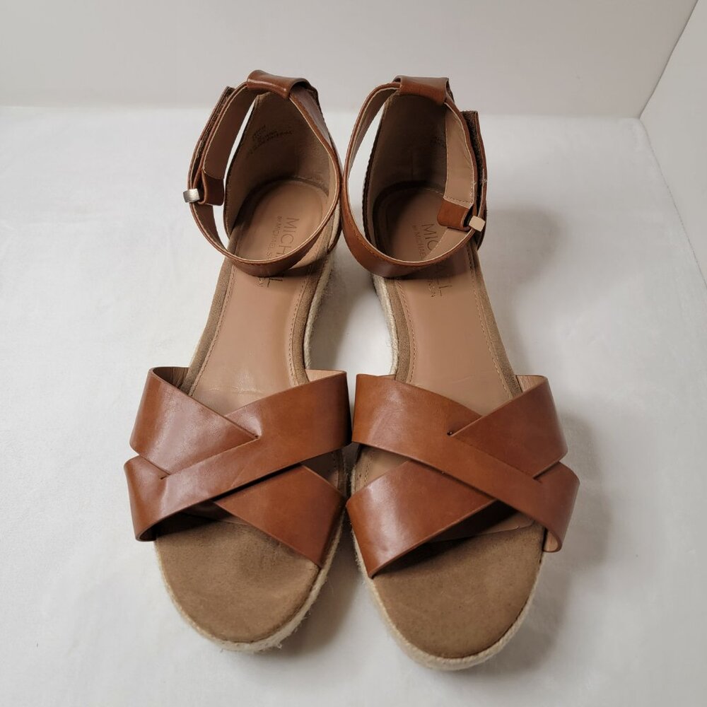 Michael Shannon Sylvie Espadrilles Platform Ankle Strap Wedges Sandals size 9.5 - Picture 2 of 11
